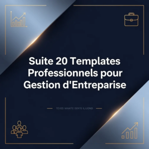 Suite 20 Templates Professionnels pour Gestion d'Entreprise