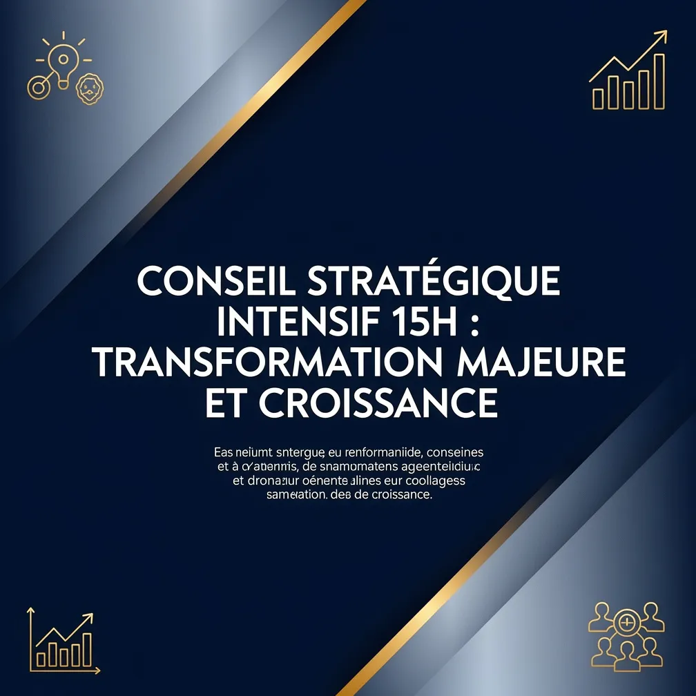 Conseil Stratégique Intensif 15H : Transformation Majeure et Croissance